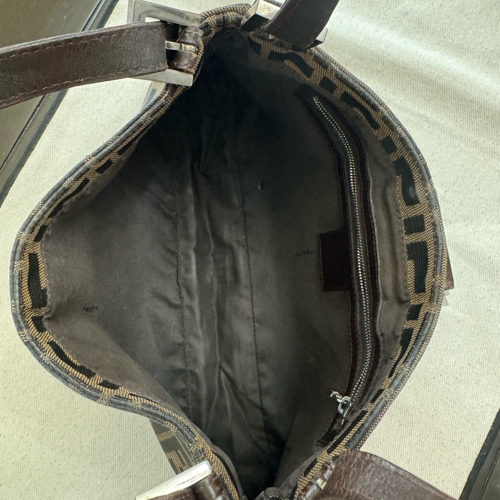 FENDI Zucca Shoulder Bag in Tobacco - Picture 9 of 12
